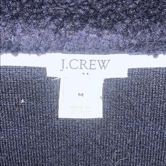 J. Crew Navy Sherpa Pullover - Picture 4 of 6